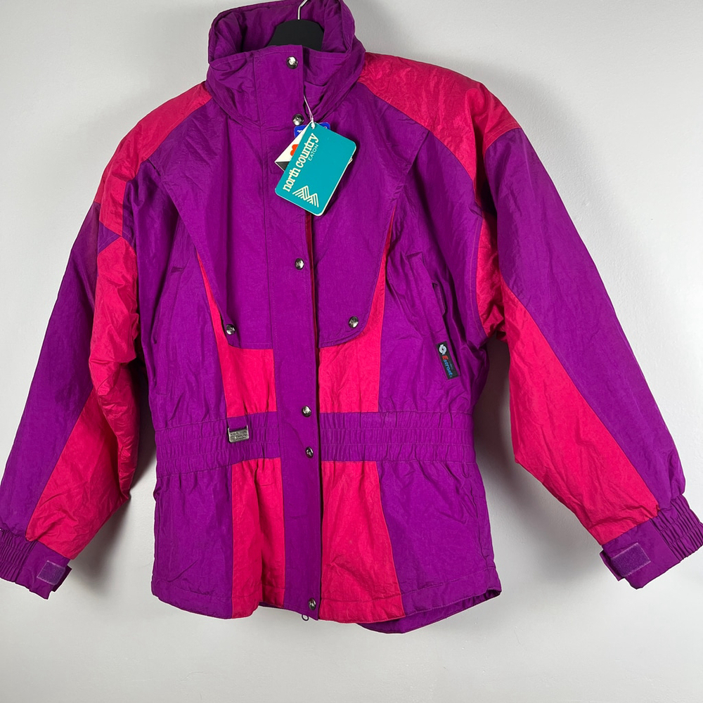 Vintage North Country by Eaton men ski winter jacket purple and pink size M